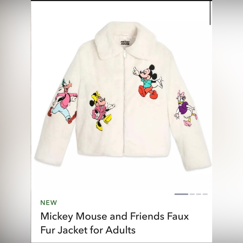 Mickey Mouse and Friends Faux Fur Jacket for Adults